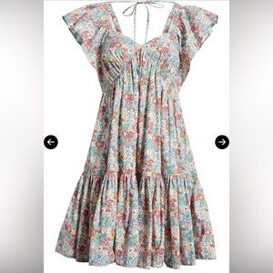 Nordstrom Family Moments Cotton Dress Sundress sz S NWT wildflower floral